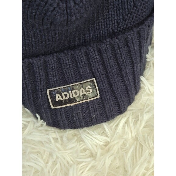 Adidas Beanie Adult One Size Blue Knit Acrylic Climawarm Winter Snow Ski unisex - Picture 7 of 9